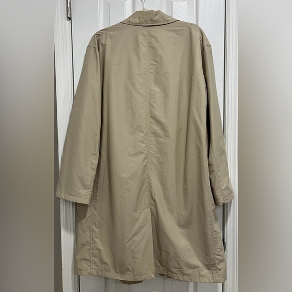 Scandi Calvin Klein Khaki Beige Trench Coat Size Large - Picture 4 of 7